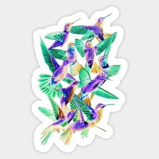 Hummingbird Dance in Sharpie (Inversion Edition) Sticker